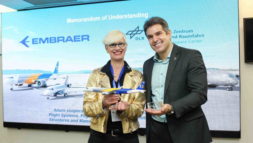 DLR И EMBRAER РАСШИРЯЮТ СОТРУДНИЧЕСТВО В ОБЛАСТИ АВИАЦИОННЫХ ИССЛЕДОВАНИЙ