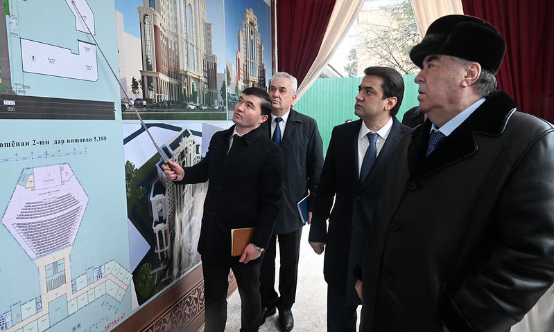 LAYING FOUNDATION STONE OF THE ADMINISTRATIVE BUILDING OF THE MINISTRY OF EDUCATION AND SCIENCE OF THE REPUBLIC OF TAJIKISTAN