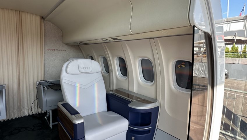 ПАРИЖСКИЙ АВИАСАЛОН: AIR TAHITI БУДЕТ ЛЕТАТЬ НА САМОЛЕТЕ БИЗНЕС-КЛАССА ATR-72 С ПОТРЯСАЮЩИМ САЛОНОМ HIGHLINE
