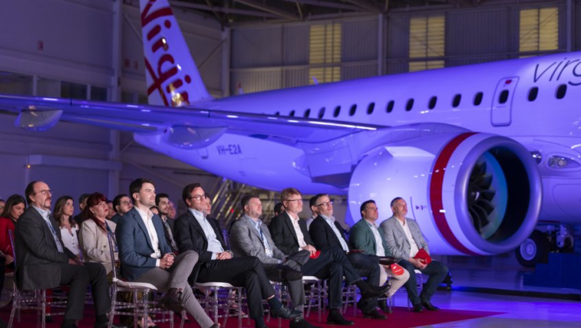 АВСТРАЛИЯ ПОЛУЧАЕТ СВОЙ ПЕРВЫЙ E2: ТУДА ПРИБЫВАЕТ EMBRAER E190-E2 КОМПАНИИ VIRGIN