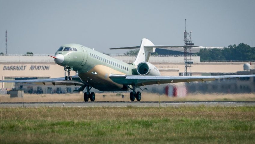 БИЗНЕС-ДЖЕТ DASSAULT FALCON 10X СОВЕРШИЛ ПЕРВЫЙ ИСПЫТАТЕЛЬНЫЙ ПОЛЕТ